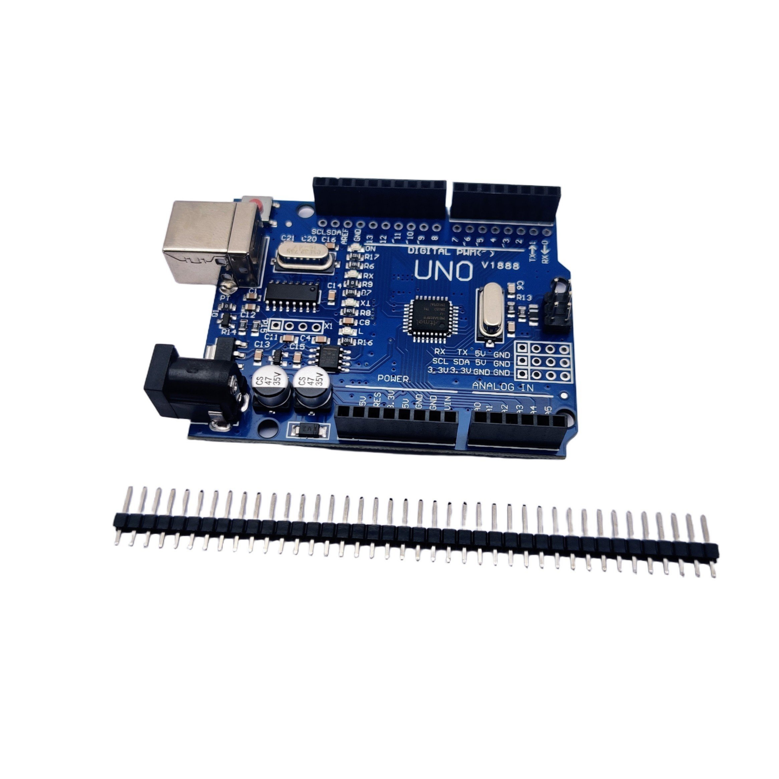 Arduino UNO R3 CH340G development board with ATMEGA328P (SMD) microcontroller chip