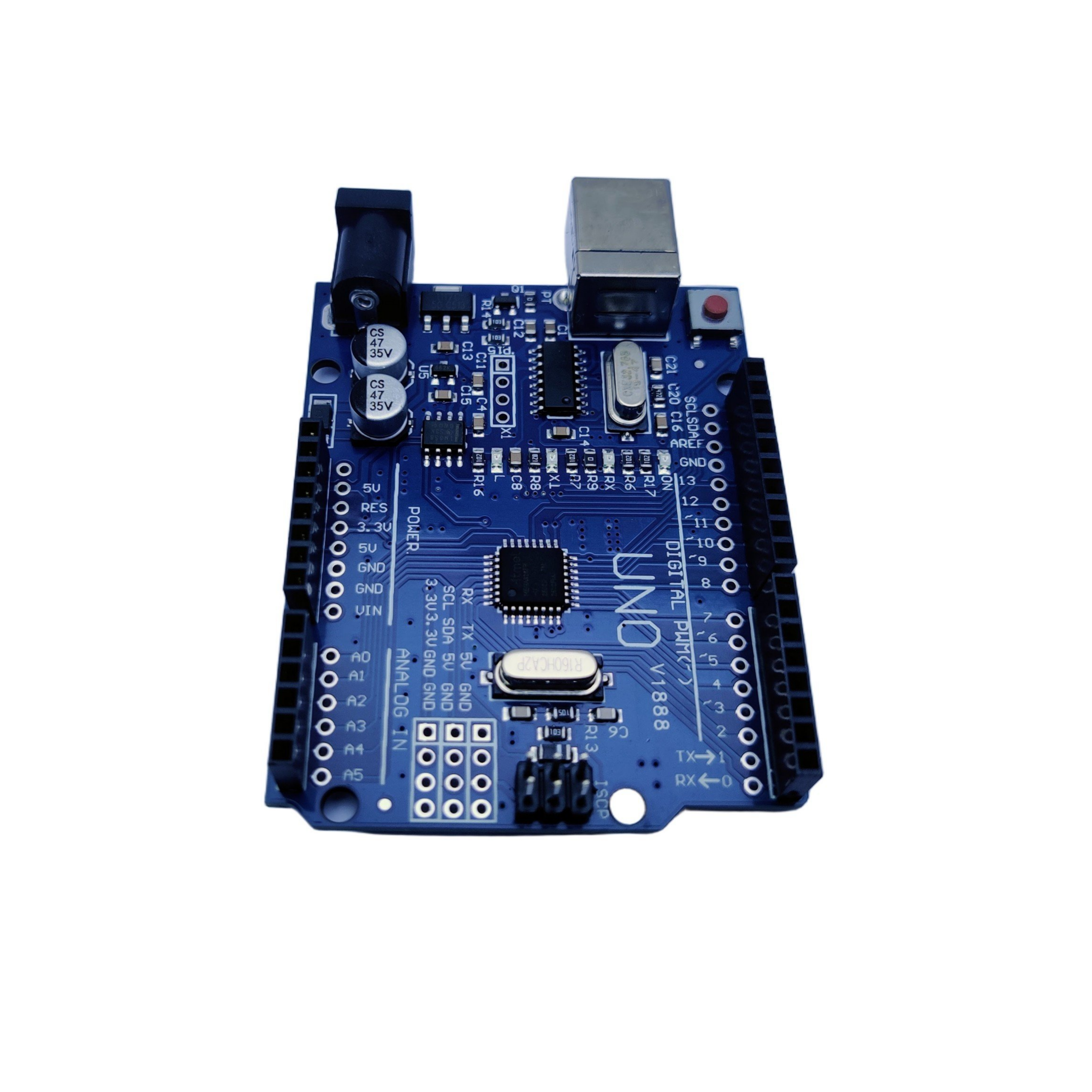 Arduino UNO R3 CH340G development board with ATMEGA328P (SMD) microcontroller chip