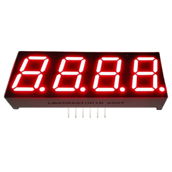0.56 Inch 4 Digit Red 7 Segment LED Display – Common Cathode