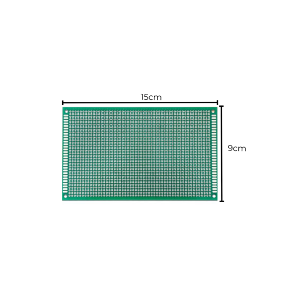 15 × 9 cm Copper Clad Double Side Universal PCB Board