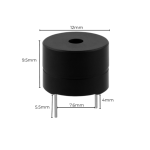 5V Mini Piezoelectric Passive Buzzer – Continuous Beep (Pack of 2)