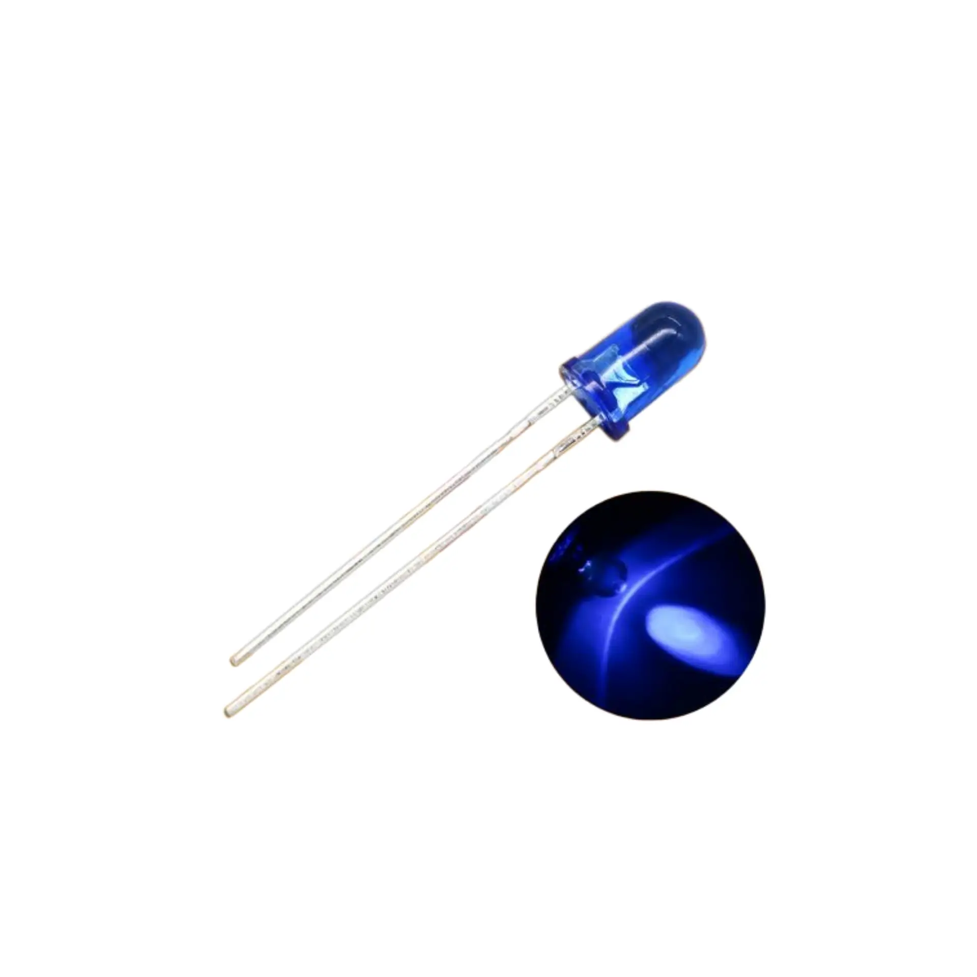 5mm Blue Color LED – Round Shape (Pack of 12)