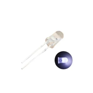 5mm White Color LED – Round Shape (Pack of 12)