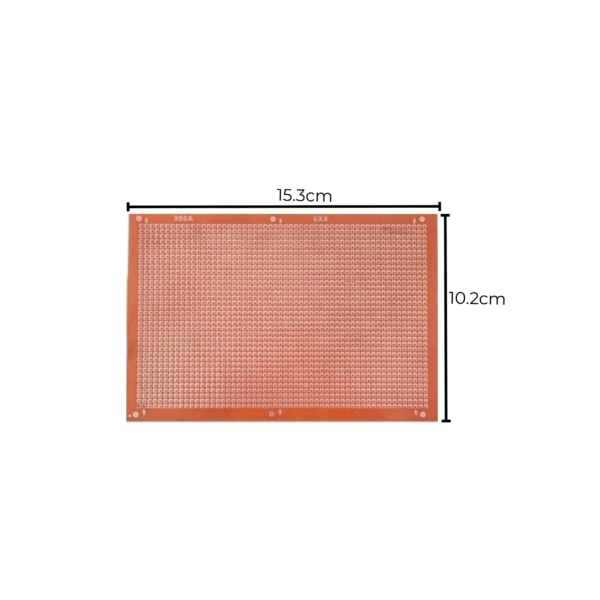 6×4 Inch Copper Clad Single Side PCB Board (High Quality, 1mm Thickness)