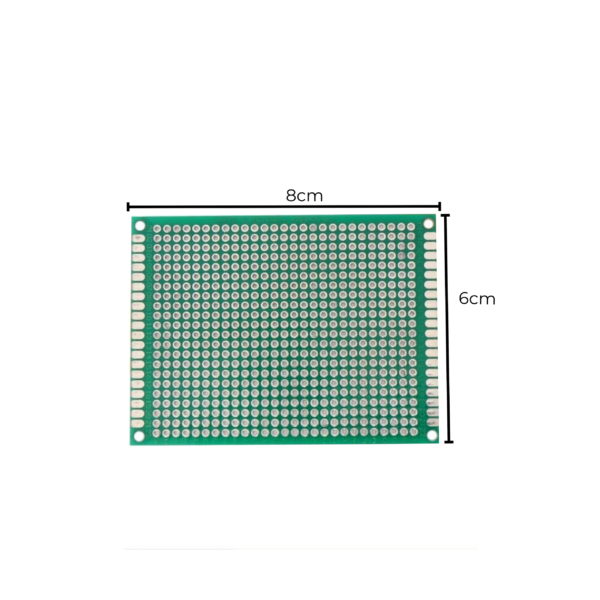 8 × 6 cm Copper Clad Double Side Universal PCB Board