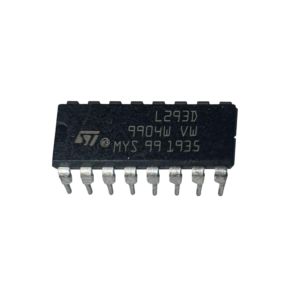 L293D Quadruple Half-H Motor Driver IC (16-Pin DIP)