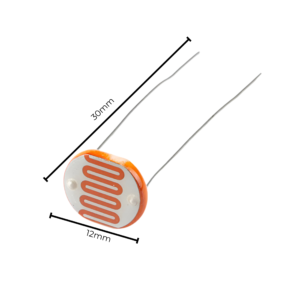 Light dependent resistors sensors 12 mm (LDR) GL12528 pack 2