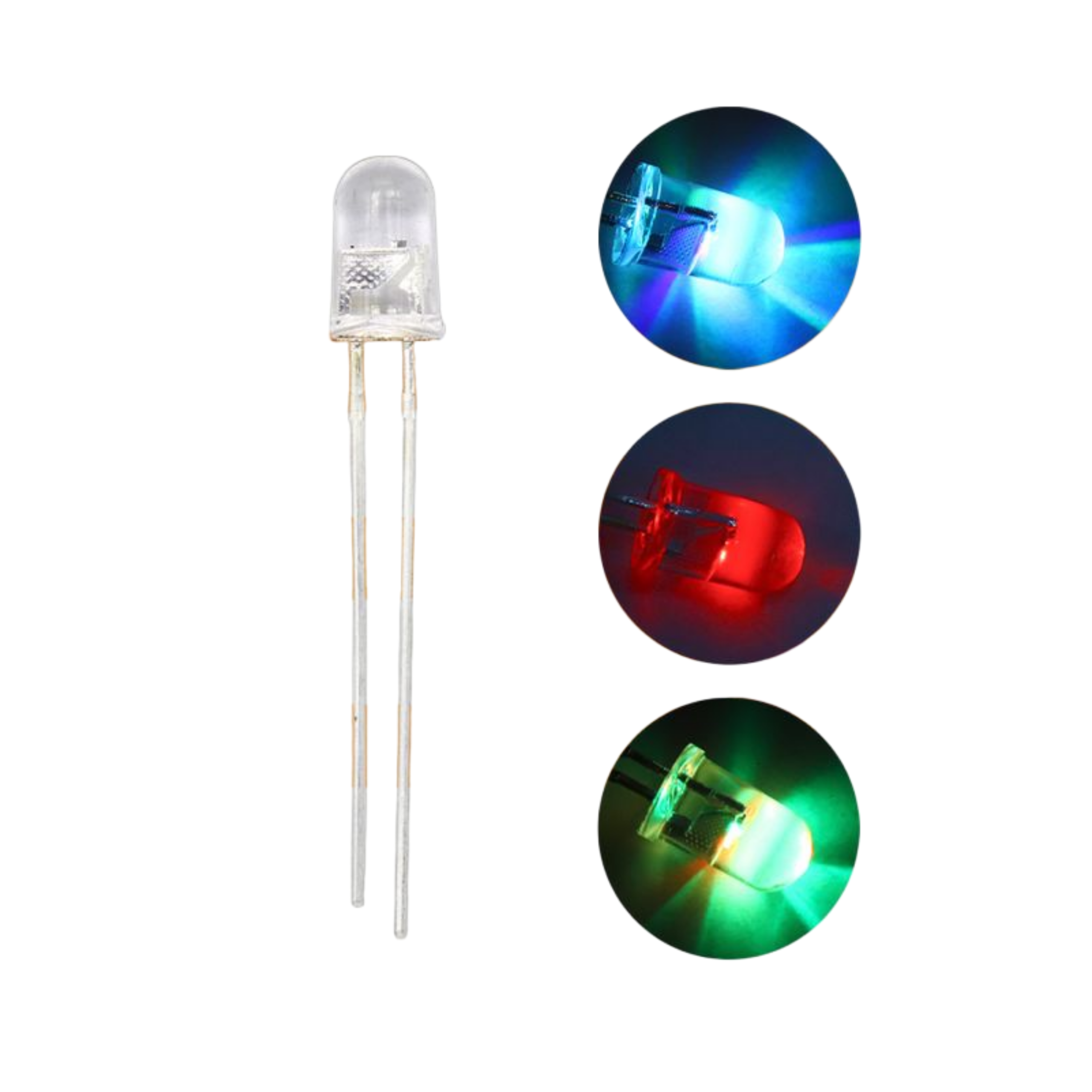 RGB Multicolor Flashing Color Changing LED – 5mm - Image 3
