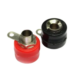 4mm 5A Female Banana Socket Connector – Red & Black | Pack (Pair Set)