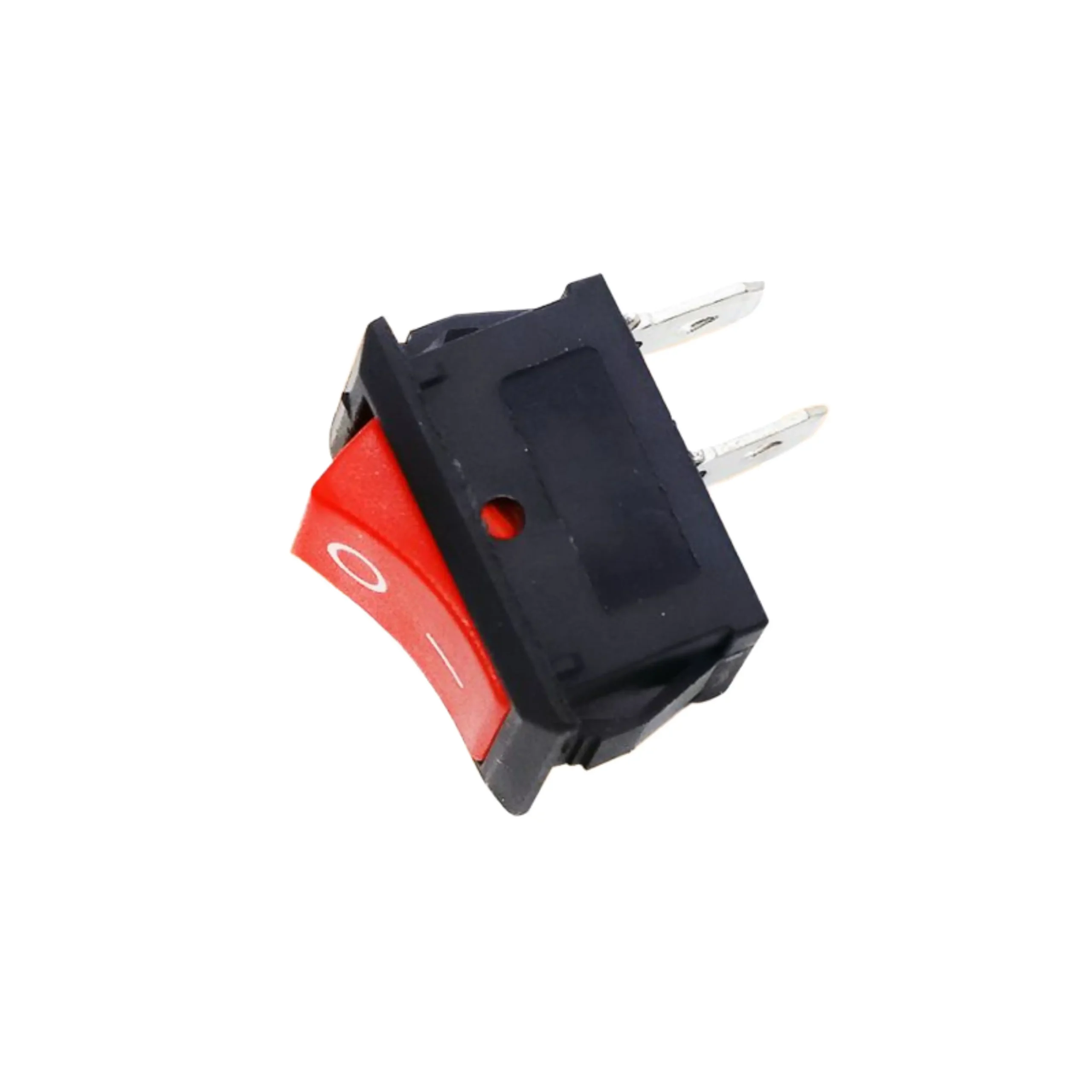 KCD1-B101 6A 250V AC red color 2 pin SPST small plastic rocker switch pack of 5pcs