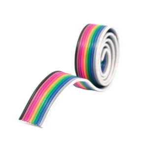Rainbow Color Flat Cable 10 Way – 1 Meter